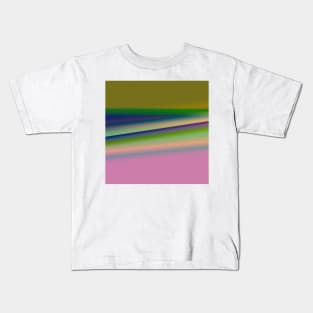 BLUE GREEN PINK TEXTURE ART Kids T-Shirt